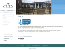 Tablet Screenshot of mjfandassociates.net